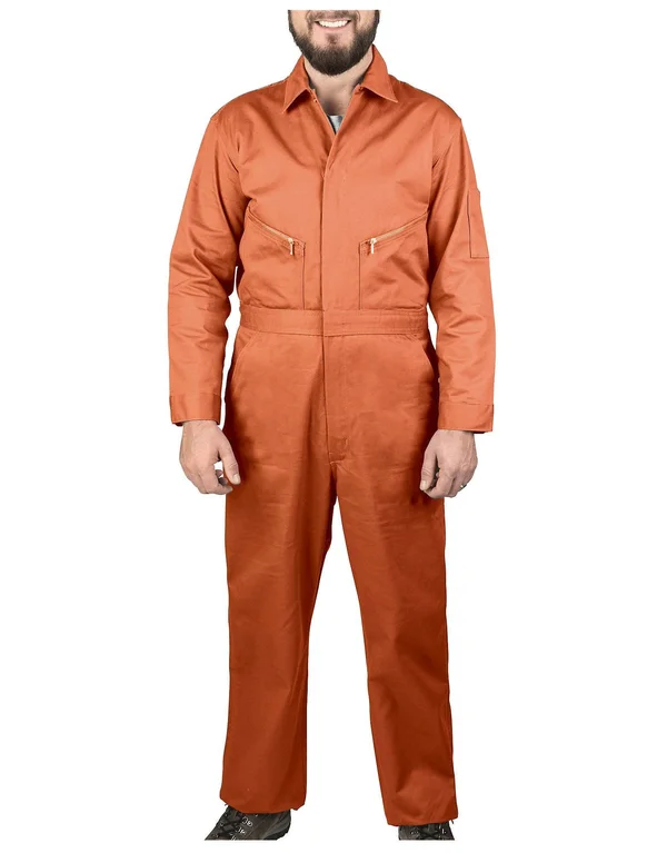 Walls 5515 Cotton Twill Non-Insulated Coveralls - Orange, 40