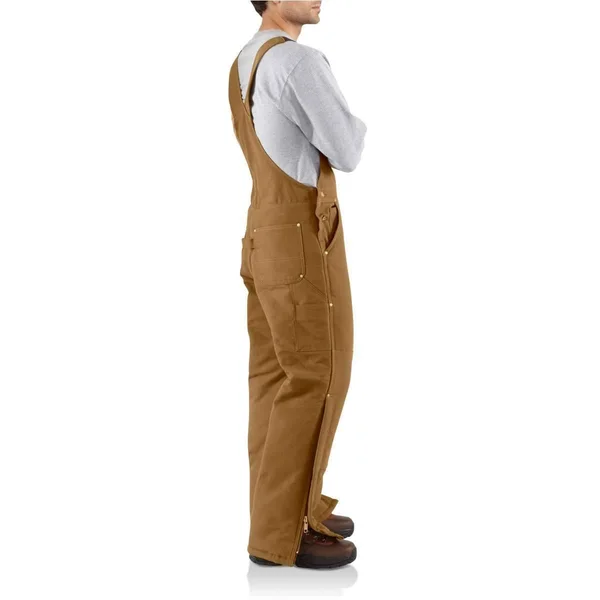 Carhartt Duck Bib Overall - Arctic Quilt Lined - Black-50x30