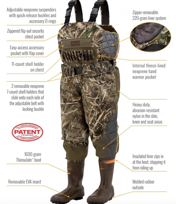 Frogg Toggs - Grand Chesapeake Chest Wader - Realtree Max-5 - Size 14