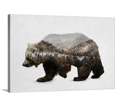&The Kodiak Brown Bear& Davies Babies Graphic Art Print Great Big Canvas Format: Canvas, Size: 32x22 H x 48x22 W x 1.5x22 D