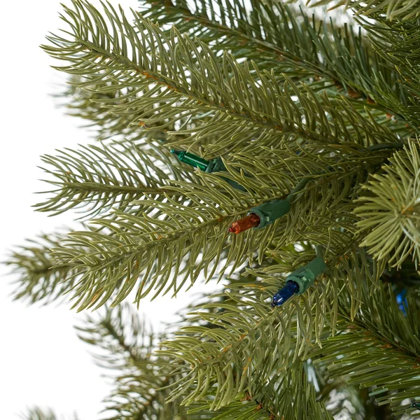 Christopher Knight Home 7.5-ft Mixed Spruce Pre-Lit or Unlit Artificial Christmas Tree by - Clear