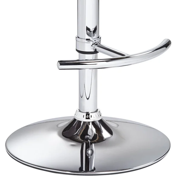 Armen Living Contemporary Malibu Cream Faux Leather Adjustable Swivel Barstool