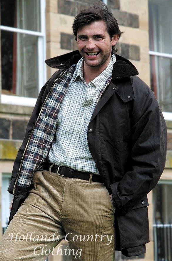 Hoggs of Fife Padded Waxed Jacket - Olive, XXXLarge