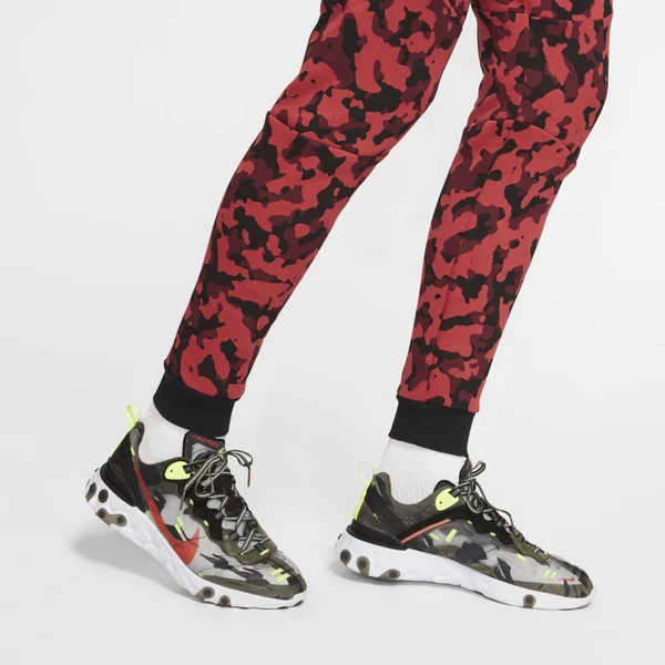 Nike Men's Sportswear Tech Fleece Pants: Red/Black CJ5981-603