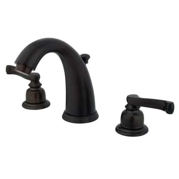 Kingston Brass KB985FL Royale Widespread Lavatory Faucet with Brass Pop-Up, Oil Rubbed Bronze