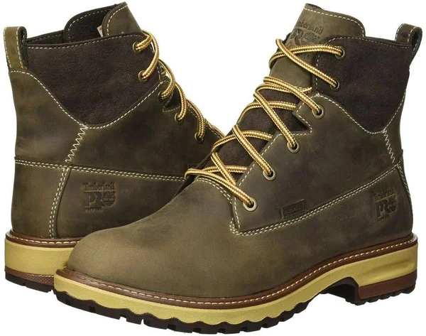 Timberland Women's Pro Hightower 6-Inch Soft-Toe Waterproof Work Boots - Brown, 9
