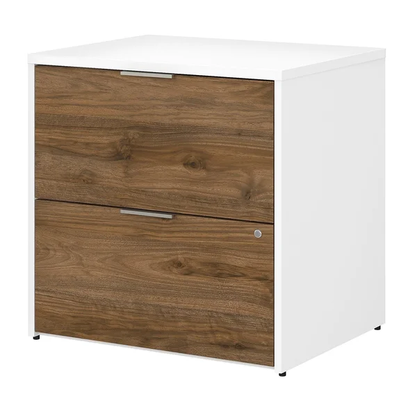 Bush Business Furniture Jamestown 2 Drawer Lateral File Cabinet - Assembled, Storm Gray