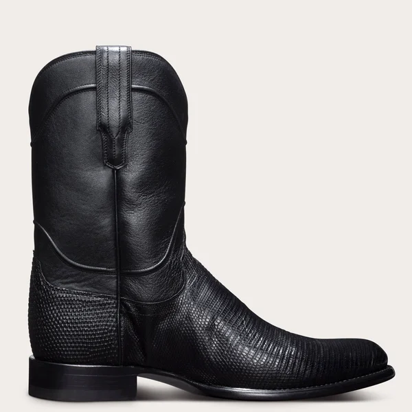 Tecovas, Men's Lizard Roper Boot, Black 11.5 D-Average