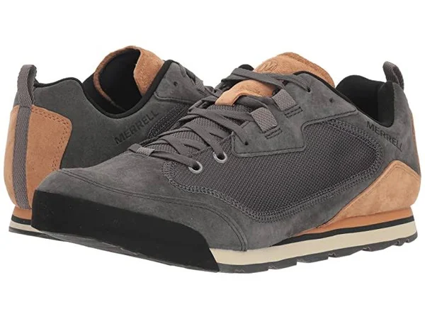 Merrell Men's Burnt Rock Travel Suede Shoe - 9 - Black