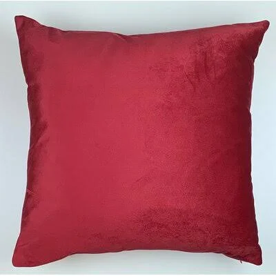 Bergamot Square Pillow Cover Mercer41 Color: Cherry - Size: 25x22 x 25x22