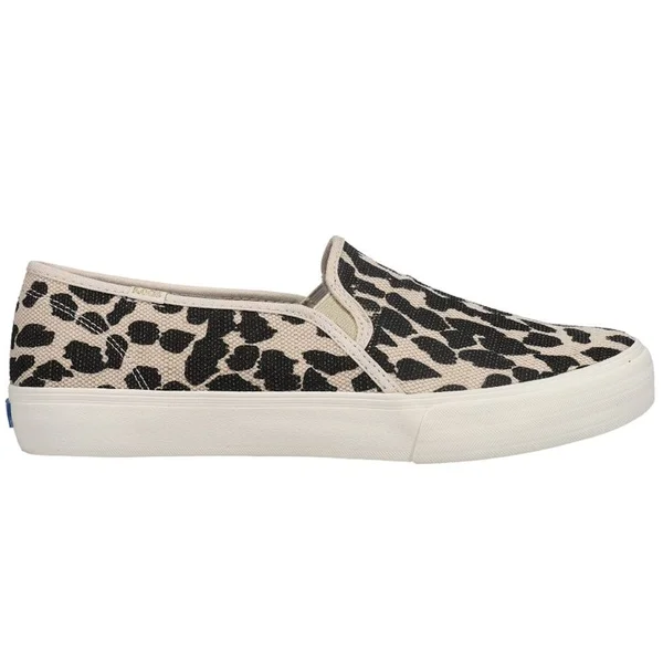 Keds Double Decker Leopard Woven Slip on Sneaker (Women's), Size: 5