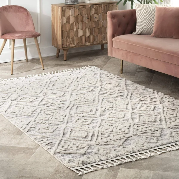 nuLOOM Deja Diamond Shag Area Rug - 7& 10x22 x 10& 10