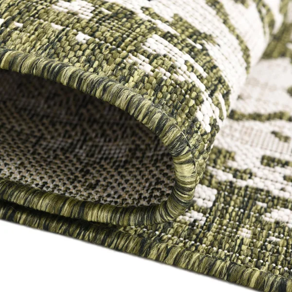 Jill Zarin Dubai Indoor Outdoor Rug - Green, 8ft Sq