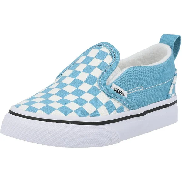 Vans Toddler Checkerboard Slip-On V (Delphinium Blue/True White) 8.5 Toddler