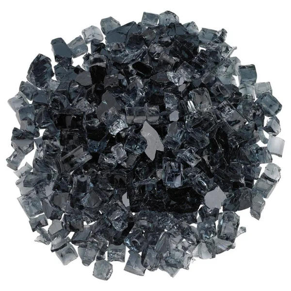 American Fireglass AFG AFF-GRY12-10 Gray 10 lbs. Fire Glass - 1/2x22