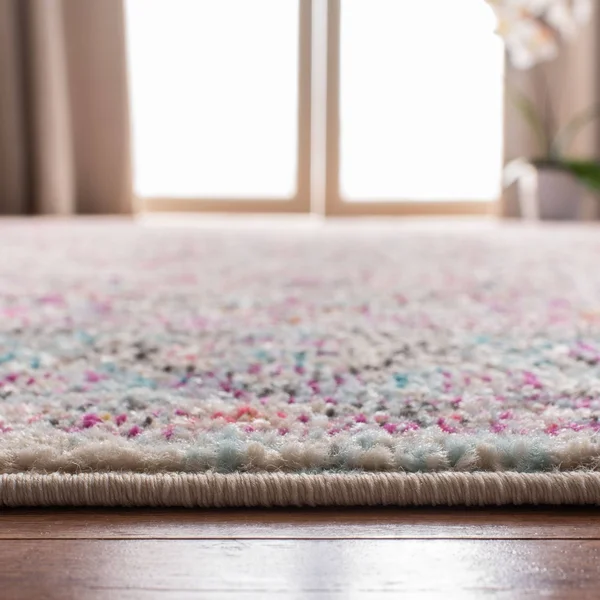 Safavieh Madison Edwyna Distressed Area Rug, Beige/Fuchsia, 6&7 inch x 6&7 inch Square