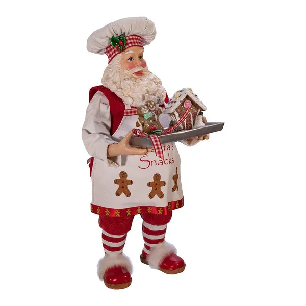 Kurt Adler 11x22 Fabriche Gingerbread Chef Santa