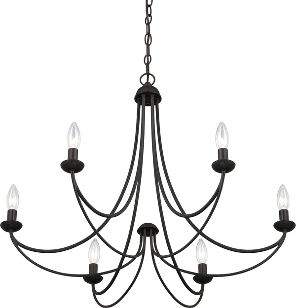 Quoizel MRN5006IB Mirren 6-Light Chandelier - Imperial Bronze