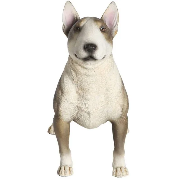 Petorama Handmade Bull Terrier Resin Statue 1-4 in Gray - 20180026002