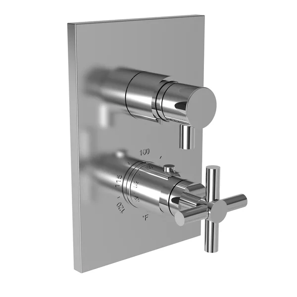Newport Brass 3-993TS/10B 1/2x22 Square Thermostatic Trim Plate with Handle, Oil Rubbed Bronze