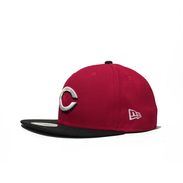 Cincinnati Reds New Era Road Authentic Collection On-Field 59FIFTY Fitted Hat - Red/Black - Size: 7