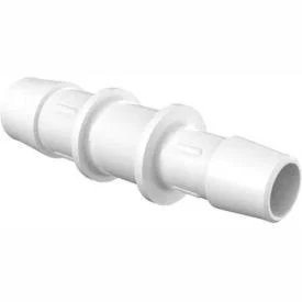 Eldon James 5/8x22 to 1/2x22 Barbed Reduction Coupler, White Nylon