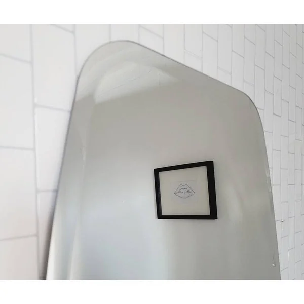 Decor Wonderland Sydney Mini 22 in. x 28 in. Oval Beveled Frameless Bathroom Vanity Mirror with Dual Mounting Brackets, Silver