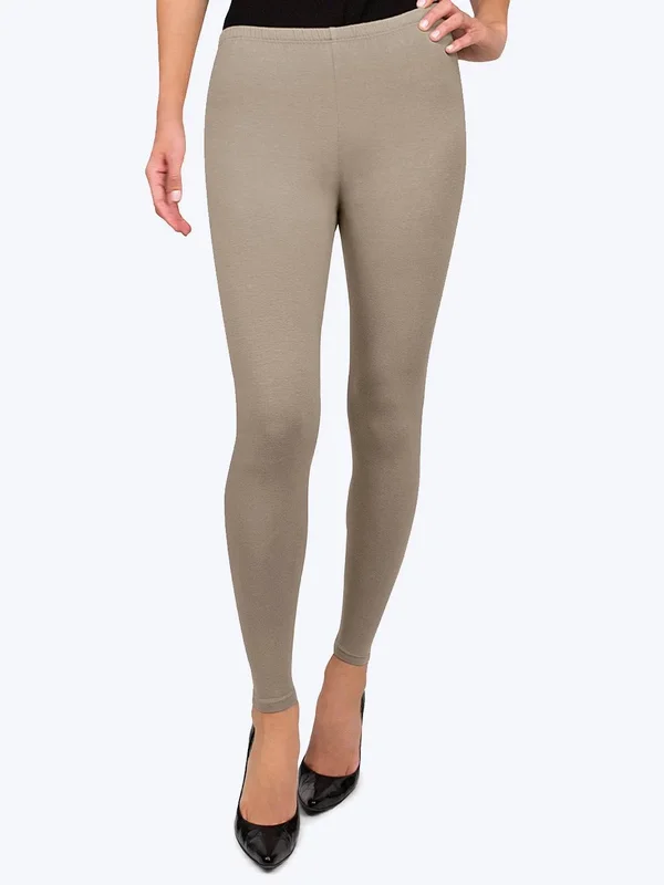 Tencel Whisper Knit Classic Legging- Black - Xs