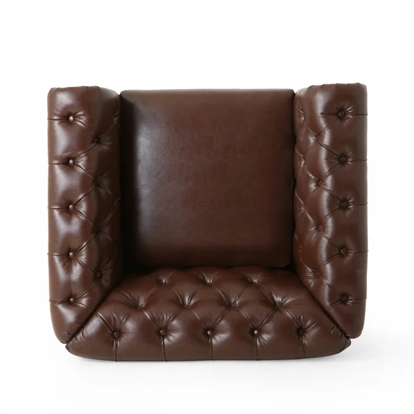 Christopher Knight Home Castalia Club Chair, Dark Brown + Natural