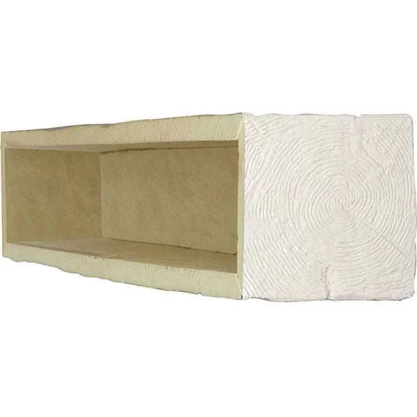 Ekena Millwork MANURW06X08X48UN 6x22H x 8x22D x 48x22W Riverwood Faux Wood Fireplace Mantel, Factory Prepped, Ready for Paint