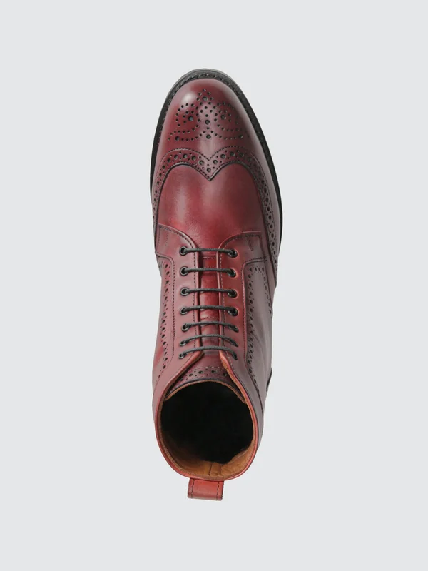 Men's Allen Edmonds Dalton Wingtip Boot 3180220 - 11.5 D - Oxblood