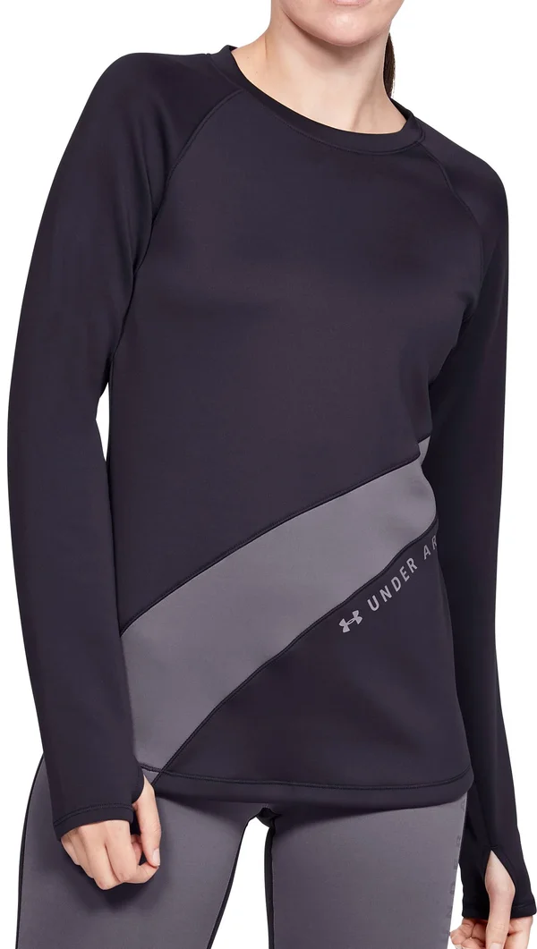 Under Armour ColdGear Graphic Long Sleeve Womens Running Top - Purple
