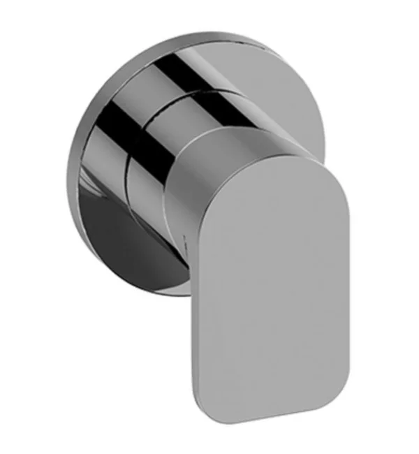 Graff G-8068-LM42E1-PC-T M-Series Round Two-Way Diverter Valve Trim Plate and Handle in Polished Chrome