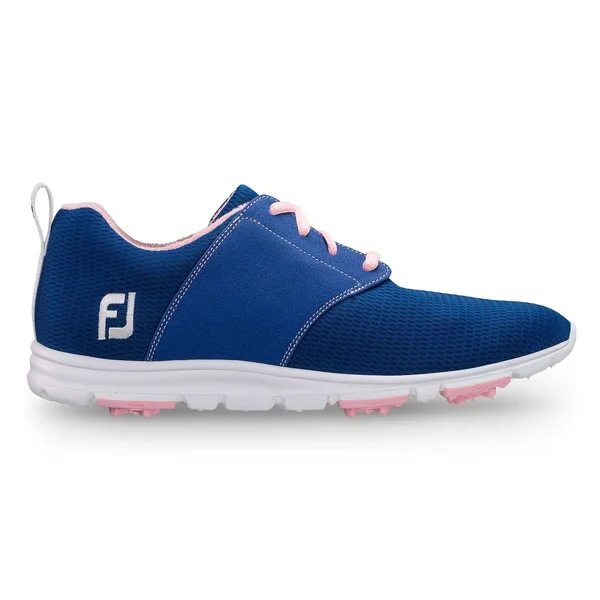 FootJoy Women's Enjoy Golf Shoes Blue/Pink, M, 9