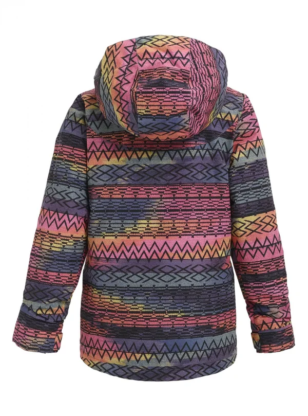 Burton Girls Elodie Jacket Gestreift-Purple, Girls Insulated Jacket, Size XL - Color Technicat Dream