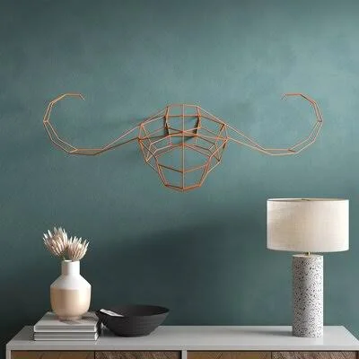Buffalo Wall Art Faux Taxidermy Bend Goods Color: Orange