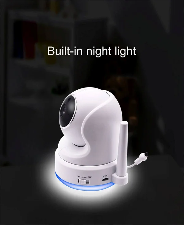 CasaCam BM200 Video Baby Monitor with 5x22 Touchscreen and HD Pan & Tilt Camera, Two Way Audio, lullabies, Nightlight, Autom