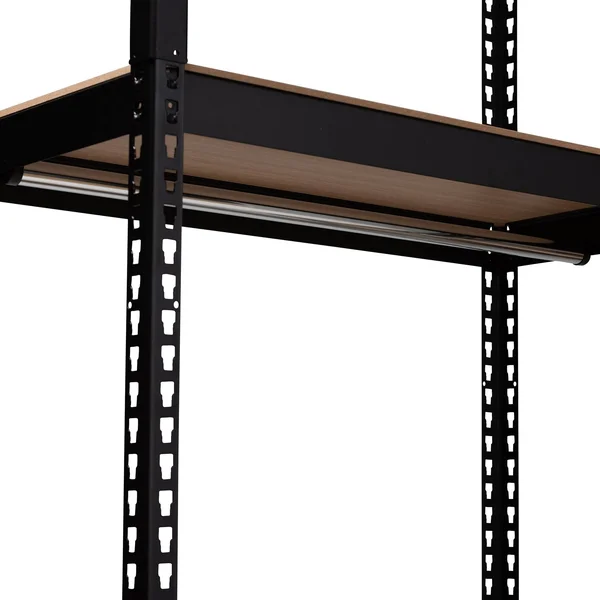 Baxton Studio Contemporary 10-Shelf Closet Storage Racking Organizer - Black