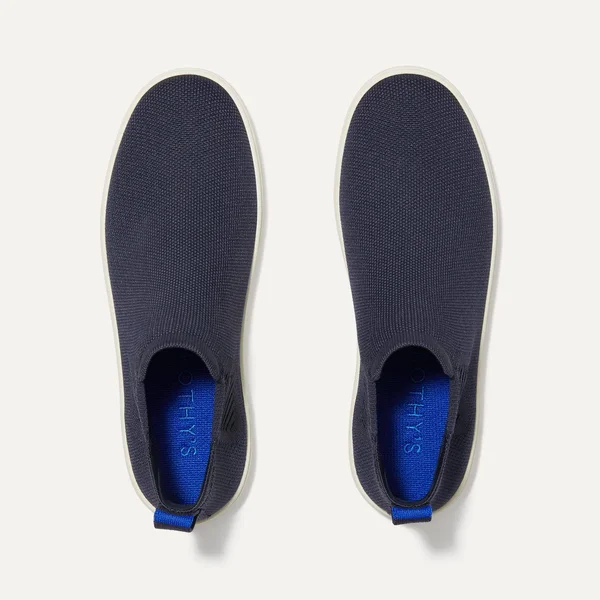 Rothy&s Navy Blue Chelsea Boots - Nightfall, Size 10