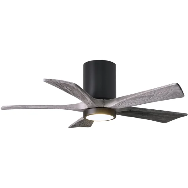 Irene Hugger Ceiling Fan with Light by Matthews Fan Company - Textured Bronze, IR5HLK-TB-BW-60