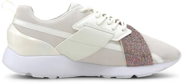 Puma Muse X-2 Shimmer Women's Sneakers, Marshmallow/White, 8