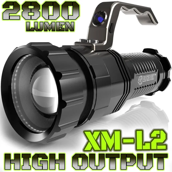 2800 Lumen - High Output, Rechargeable, Zoomable Floodlight to Spotlight, LED