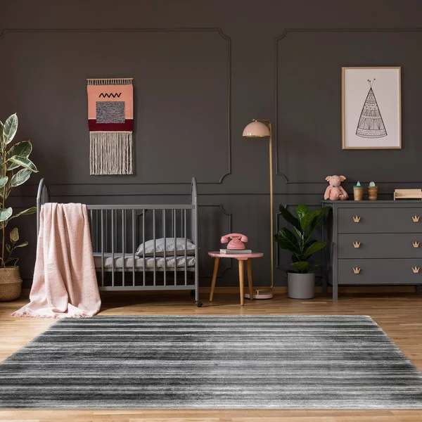 Avenue 33 Cason Moira Gray Shag Rug, Grey, 6.5X9.5 ft