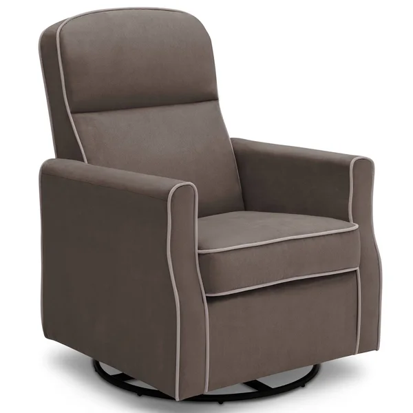 Delta Children Clair Slim Nursery Glider Swivel Rocker Chair - Graphite