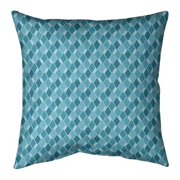 Monochrome Retro Diamonds Throw Pillow - 26 x 26 - Red - Synthetic Fiber