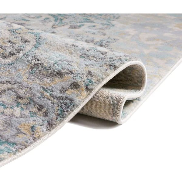 Well Woven Modern Vintage Medallion Blue Runner Rug - 2&7x22 x 9&10