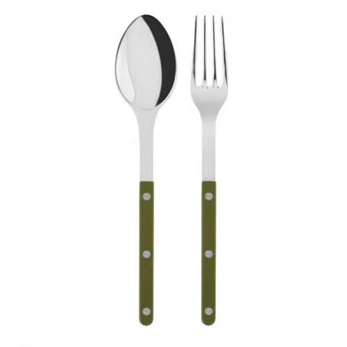 Sabre Bistrot Shiny Green Fern Serving Set