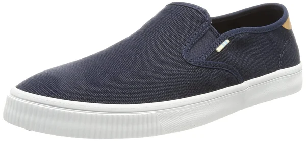 Toms Navy Heritage Canvas Men's Baja Slip-Ons Shoes