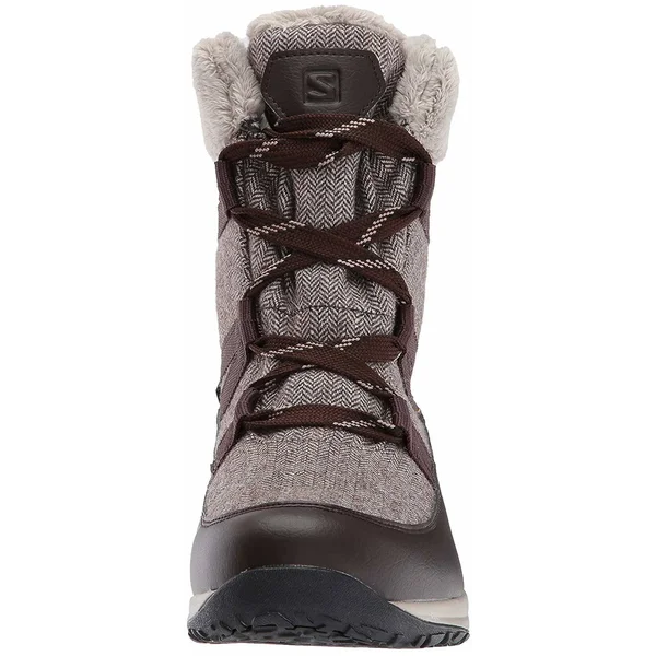 Salomon Women's Heika CS WP Boot - 7.5 - Black Coffee - Cinder, Black