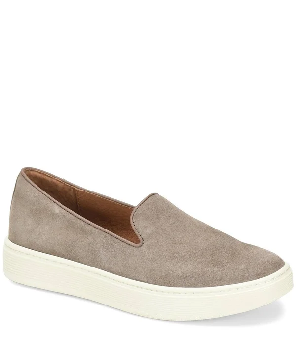 Sofft Somers Womens Suede Casual Slip on Shoes - Snare Grey